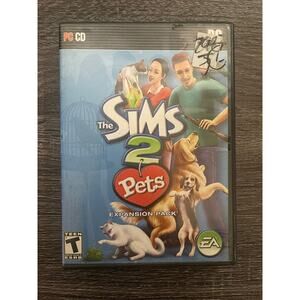 The Sims 2 Pets PC Game Expansion Pack Complete CD-ROM Set USED